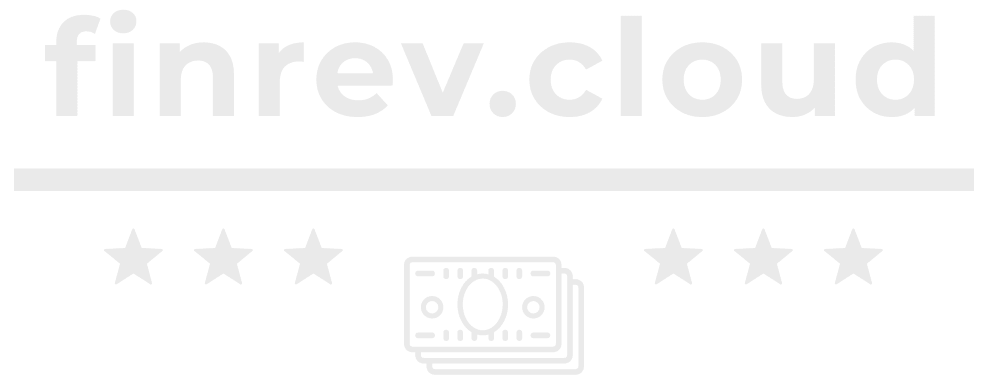 finRev.cloud Logo: raining gold from the cloud